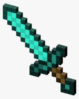 300x376 Minecraft Diamond Sword Png, Transparent Minecraft Diamond Sword