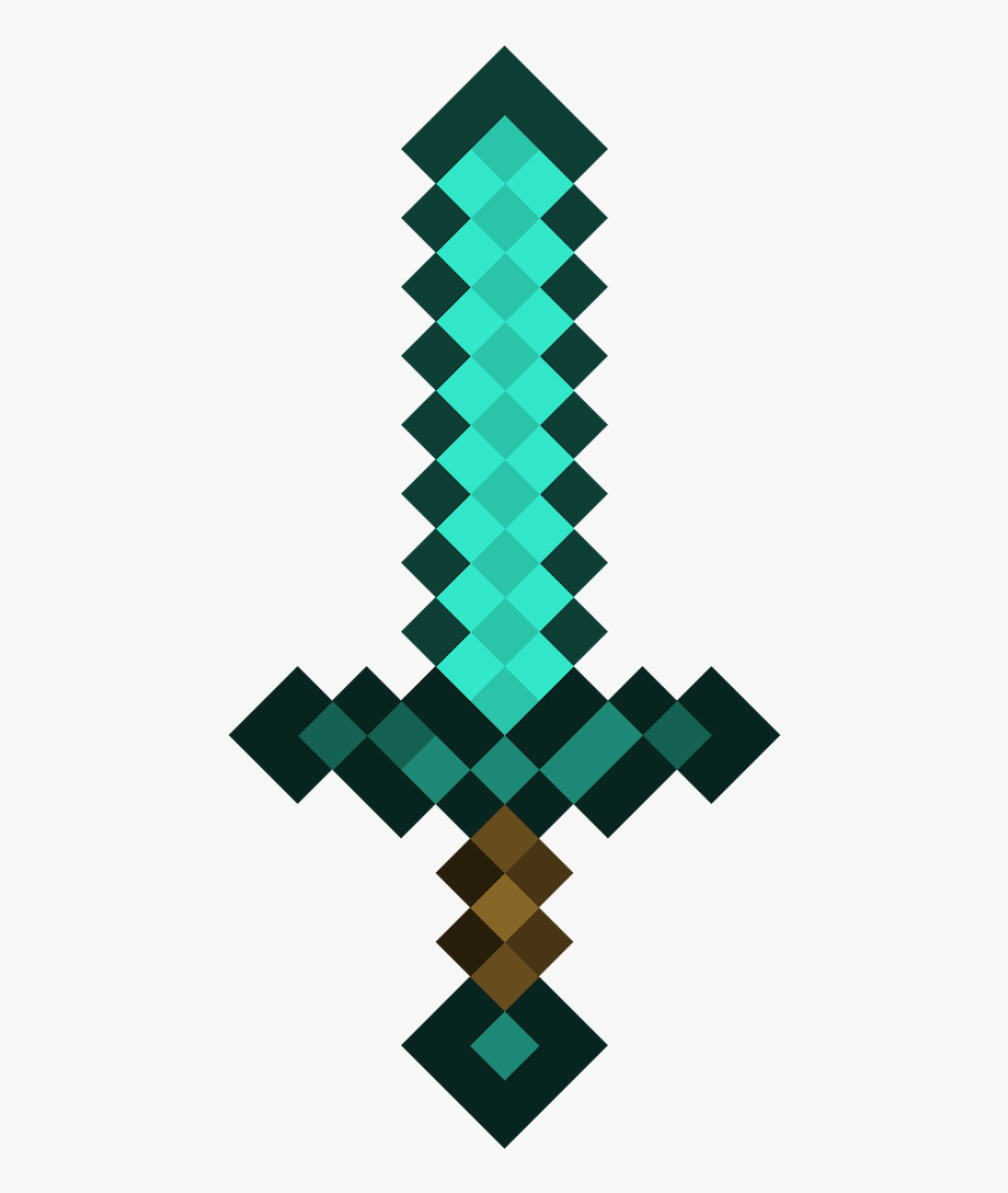 920x1089 Diamond Sword Minecraft Transparent