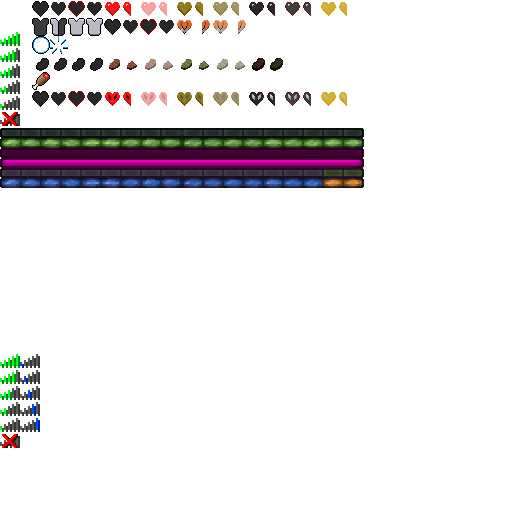 512x512 Help With A Minecraft Steak Hunger Bar