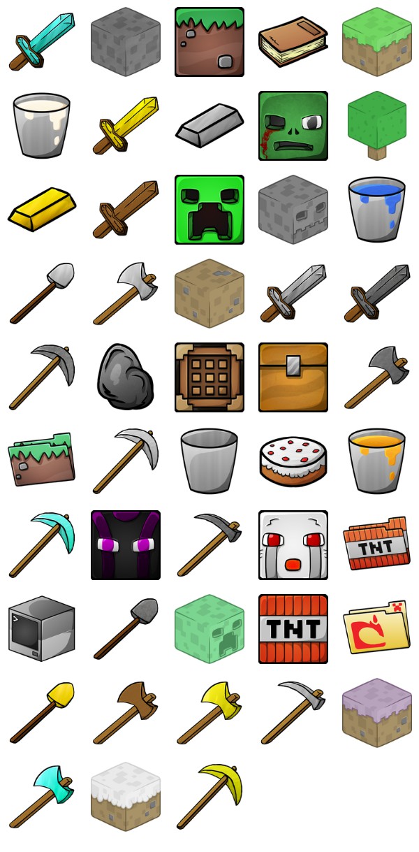 600x1219 Minecraft Icons Free Icon Packs Ui Download