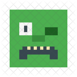 256x256 Minecraft Zombie Icon Of Flat Style