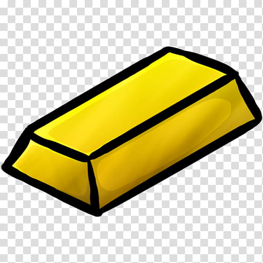 512x512 Minecraft Icon Gold Ingot, Gold Bar Illustration Transparent