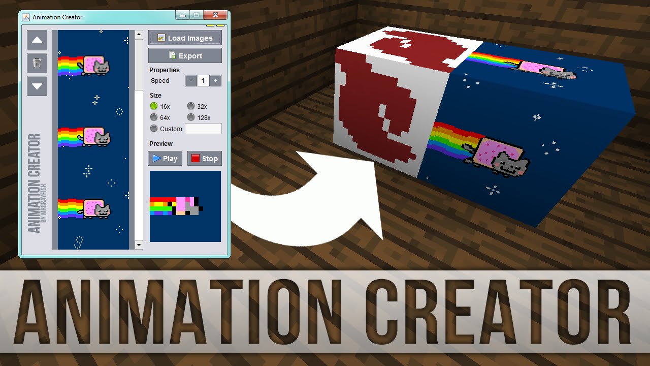 1280x720 Minecraft Animation Creator Preview