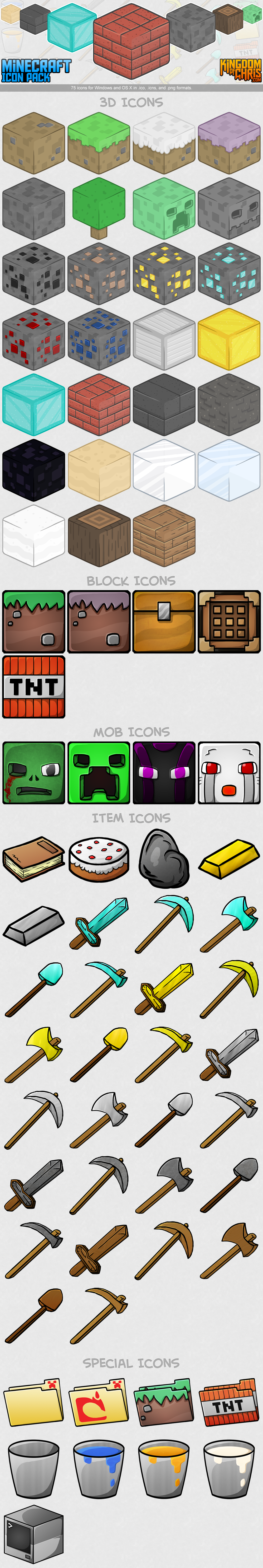 998x5936 Minecraft Icon Pack