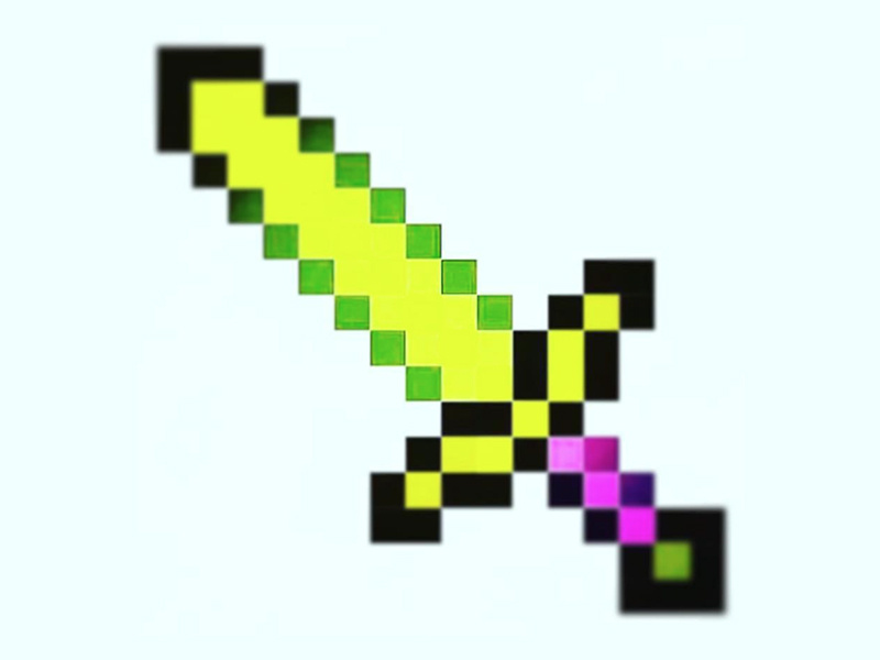 Minecraft Hyper Green Pixel Sword 800x600 Minecraft Hyper Green Pixel Sword