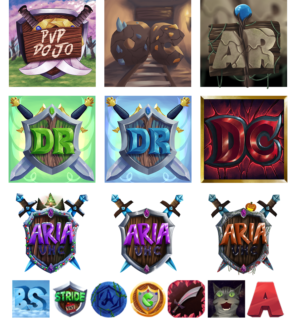 1200x1343 Minecraft Server Icons On Behance