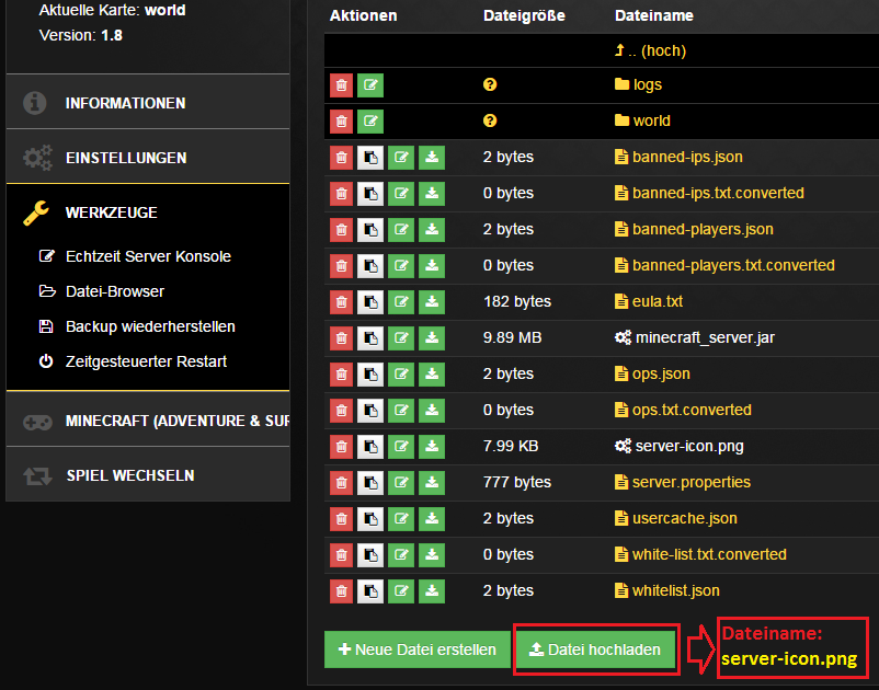 802x630 Server Icon In Minecraft