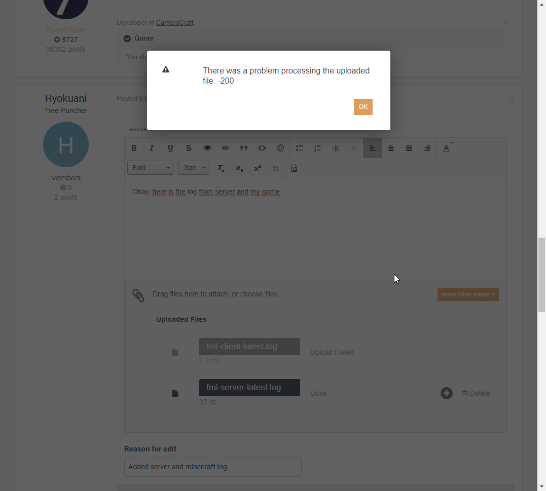 1077x969 Forge Server Specified Entry Block Not In Regestry