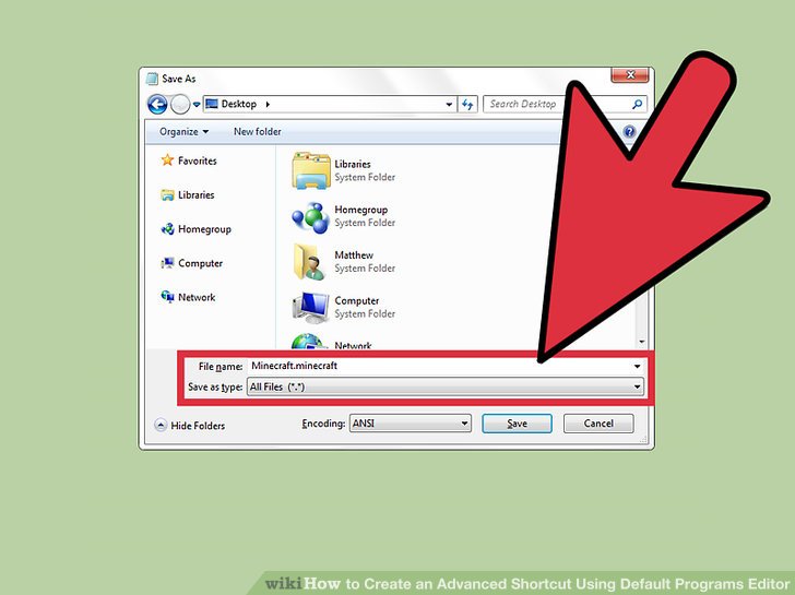 728x545 How To Create An Advanced Shortcut Using Default Programs Editor