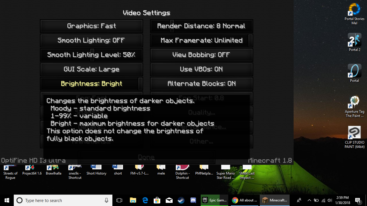 1280x720 Optifine Resolution Being Weird Anyone Know How To Fix This