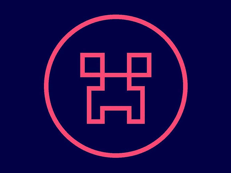 800x600 Minecraft Creeper Red Hyper Pixel Sword Icon