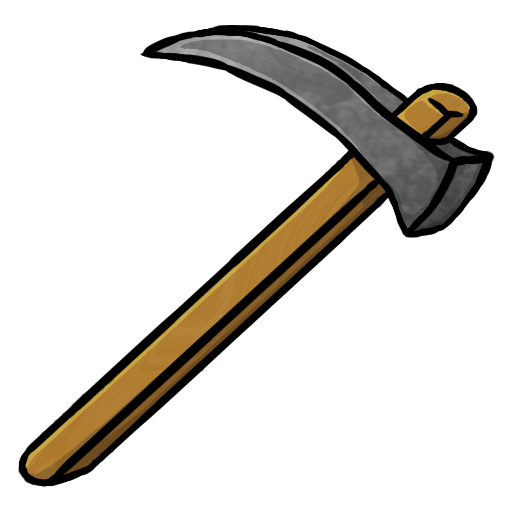 512x512 Minecraft Stone Hoe Icon, Png Clipart Image
