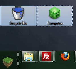 267x245 Full Minecraft Themes With Desktop Cursor Set, Hd Backgrounds