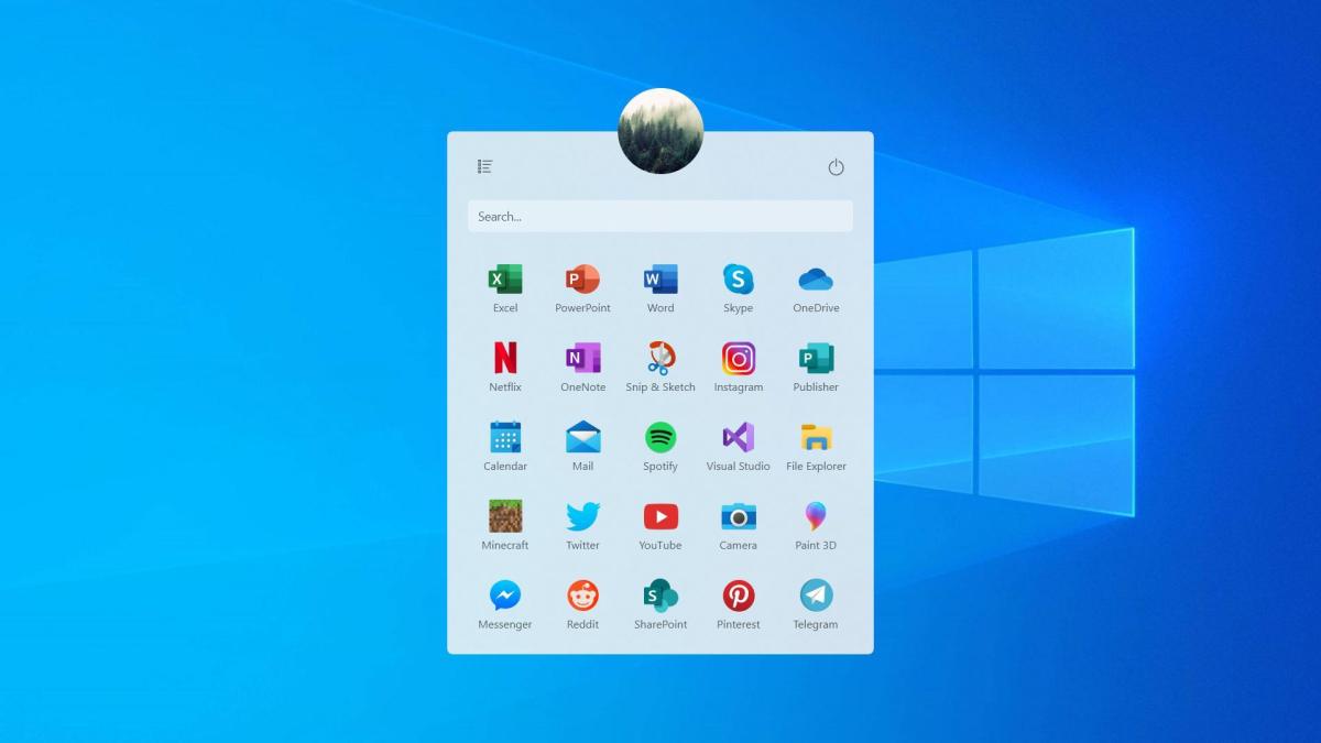 1200x675 New Windows Start Menu Design Based On The Leaked Build