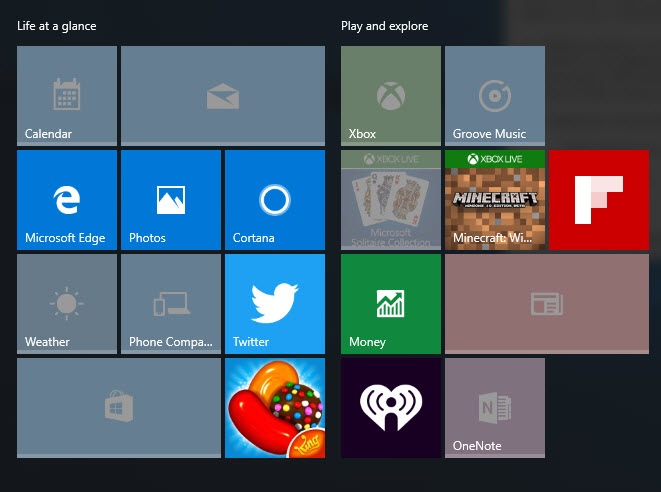 661x492 Windows Default Start Menu Tiles