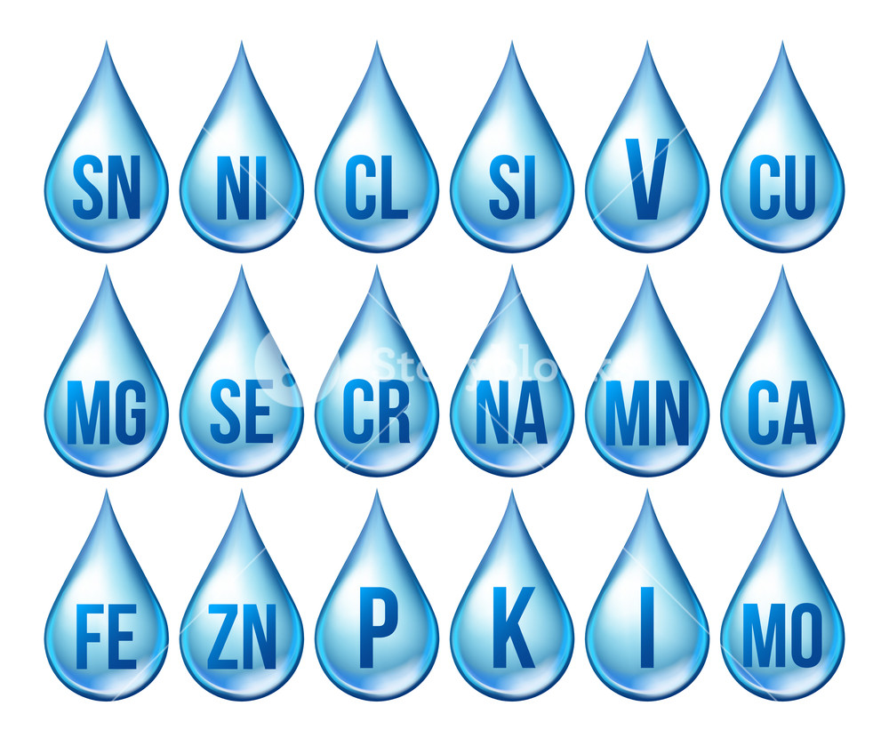 1000x830 Mineral Icons Set Vector Mineral Blue Drop Icon Medicine Droplet