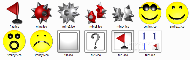 784x248 Download Minesweeper Icon Set