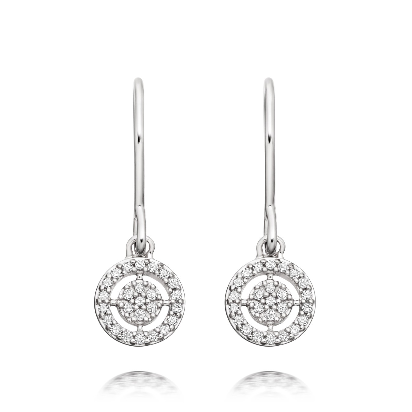1348x1348 Mini Icon Aura Diamond Drop Earrings White Gold Astley Clarke