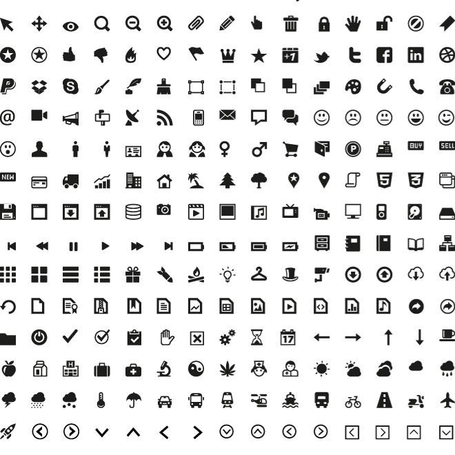 660x660 Mini Icons Vector Pack