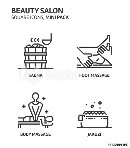 Beautiy Salon, Square Mini Icon Set 440x500 Beautiy Salon, Square Mini Icon Set