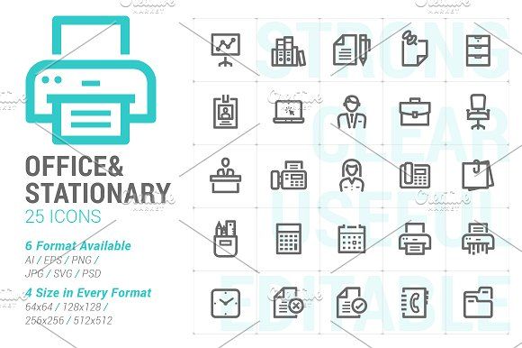 Office Stationary Mini Icon 580x386 Office Stationary Mini Icon