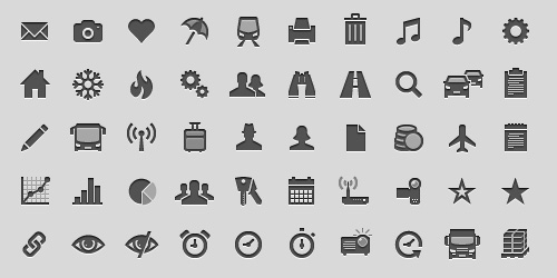 500x250 Glyph, Symbols And Minimalist Icon Packs