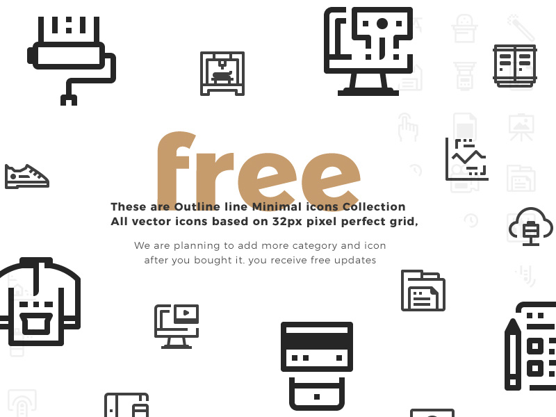 800x600 Minimal Free Icon Pack