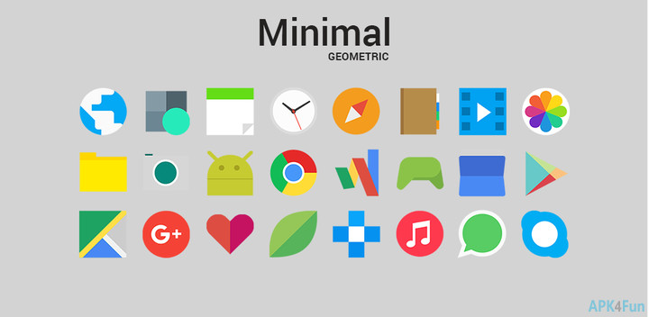 720x352 Minimal Geometric Icon Pack Apk