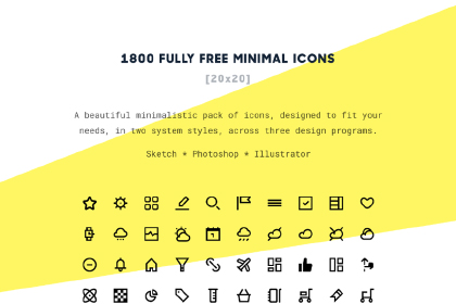 420x280 Free Minimal Icons Free Design Resources
