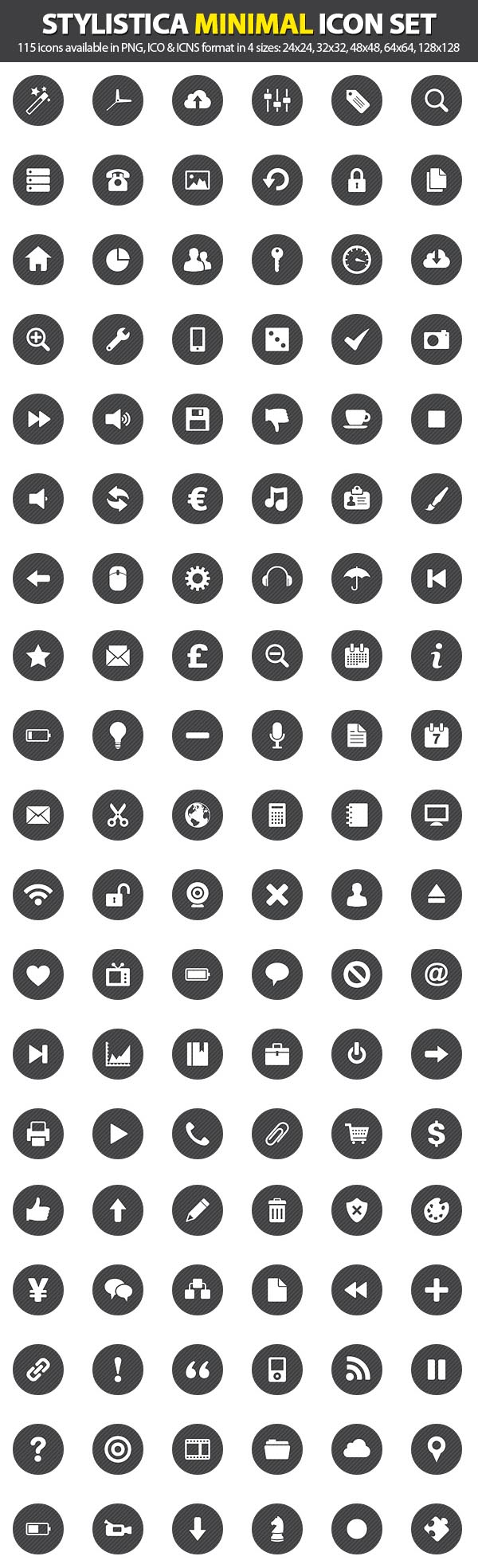 600x1968 Stylistica Minimal Icon Set
