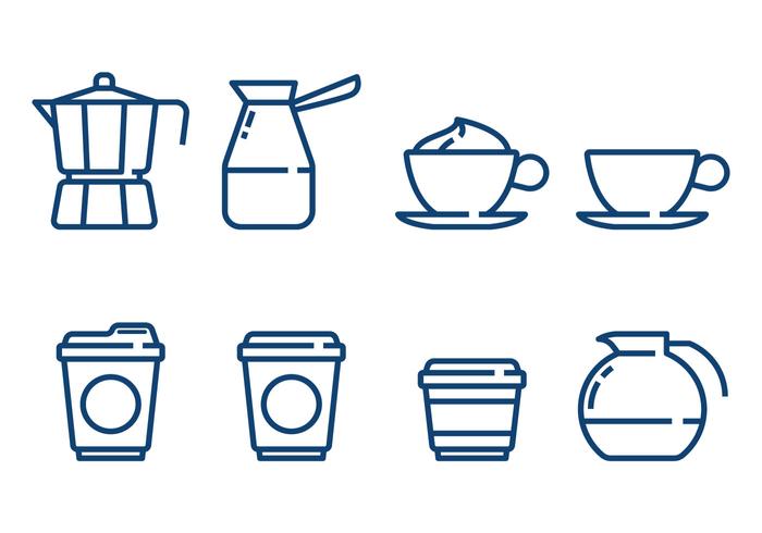 700x490 Coffee Minimalist Icon Vectors