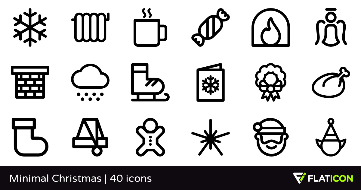 1200x630 Minimal Christmas Free Icons