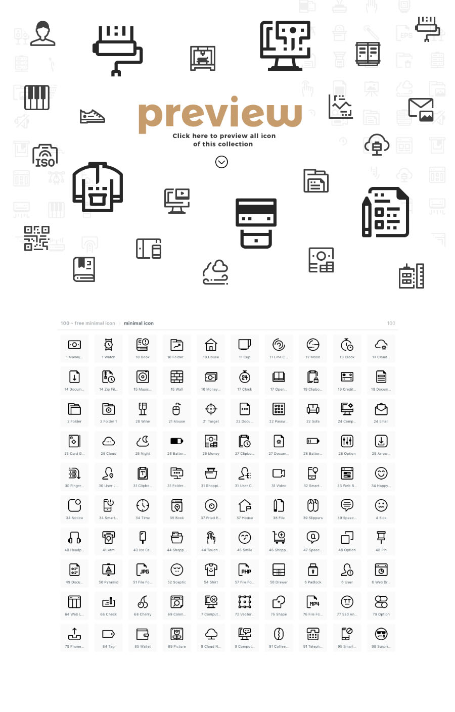 900x1409 Set Of Free Minimalist Icons