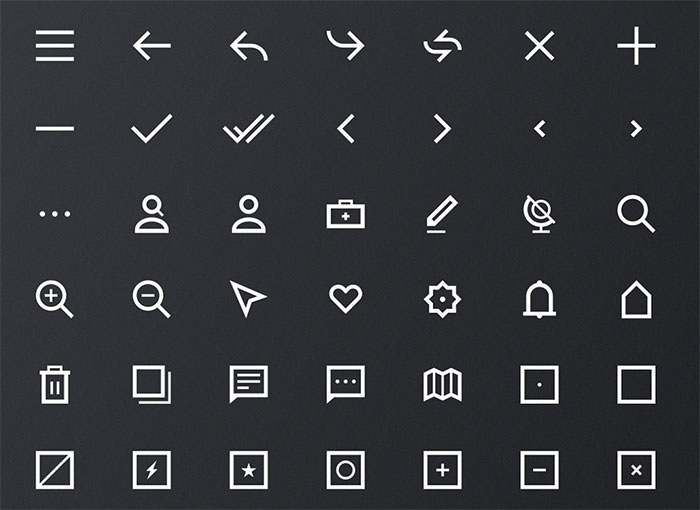 700x510 Of The Best Minimalist Icons For Web Design Projects