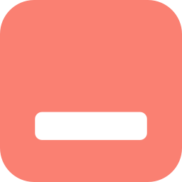 256x256 Free Salmon Minimize Window Icon