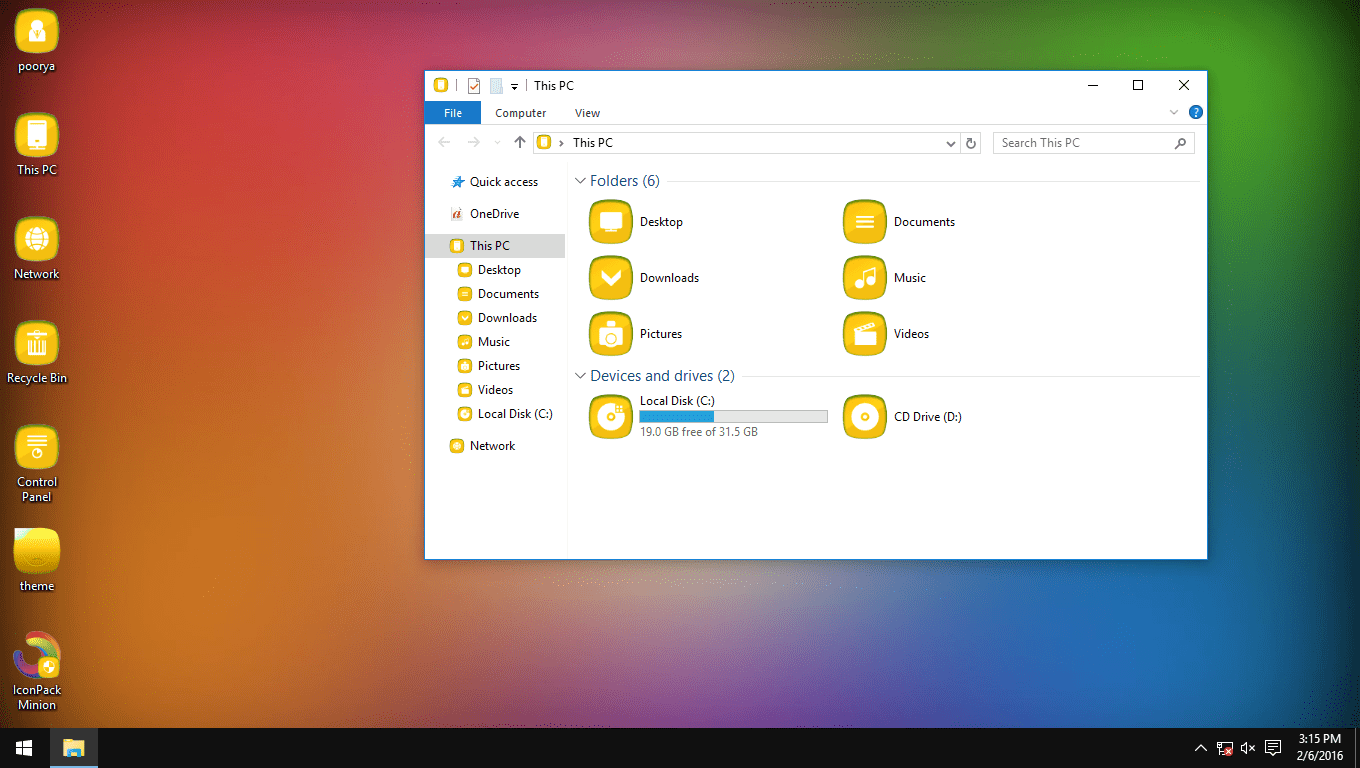 1360x768 Minion Iconpack Icon Pack