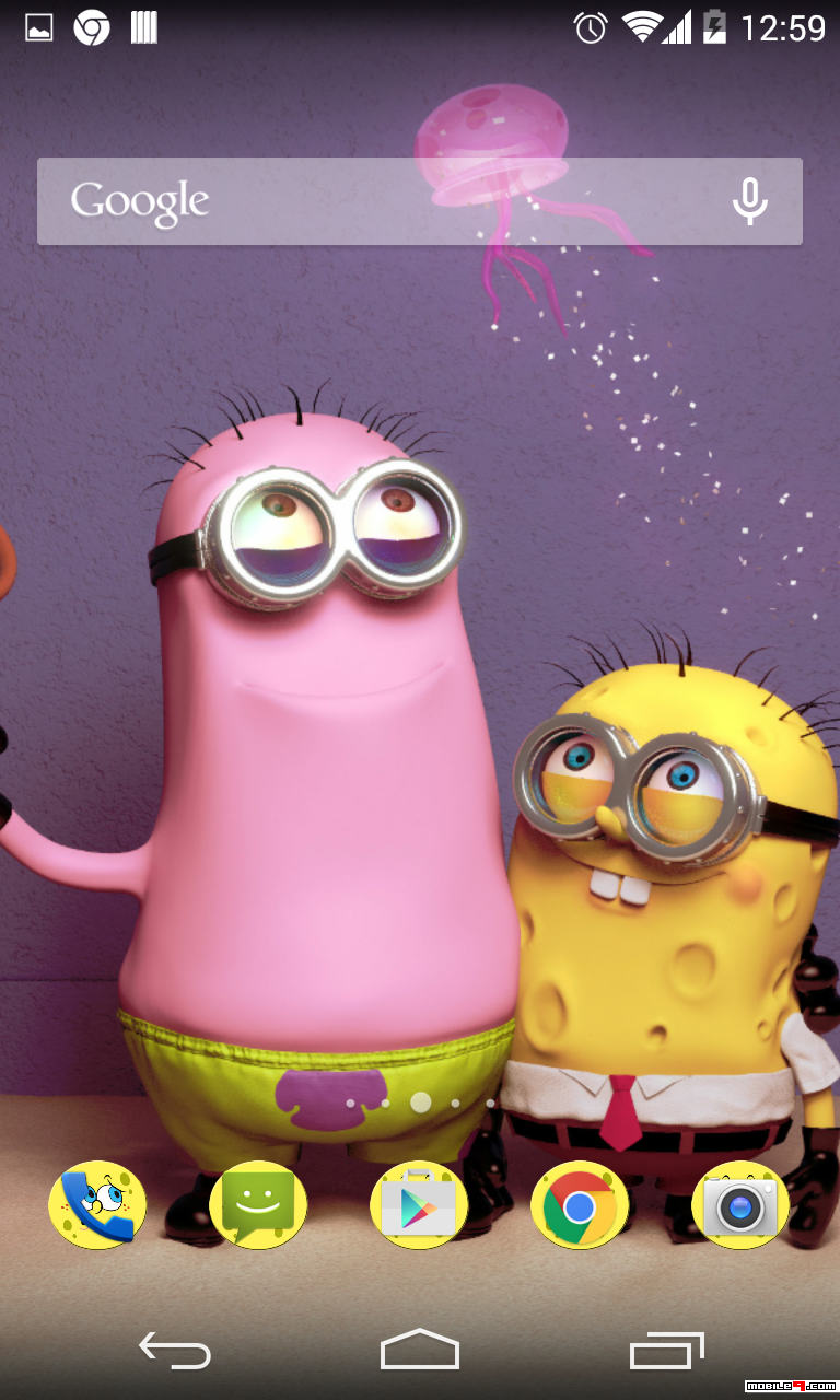 768x1280 Download Spongebob Squarepants Minion Android Launcher Icon Pack