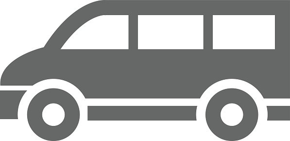 597x290 Minivan Icon Vector Illustration Premium Clipart