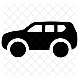 256x256 Minivan Icon Of Glyph Style