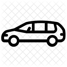 256x256 Minivan Icon Of Line Style