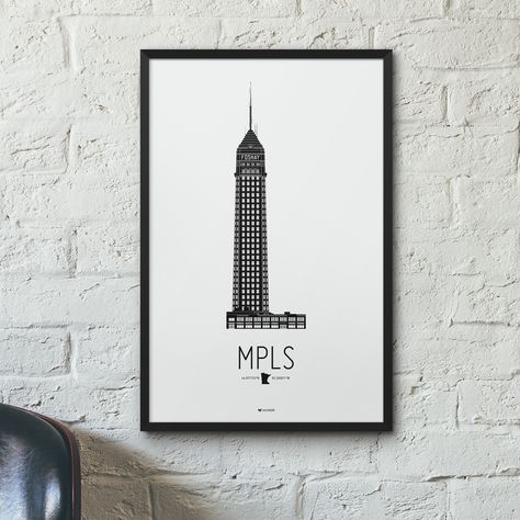 474x474 Minneapolis Icon Minnesota City Icon, Minimalist Poster, Poster
