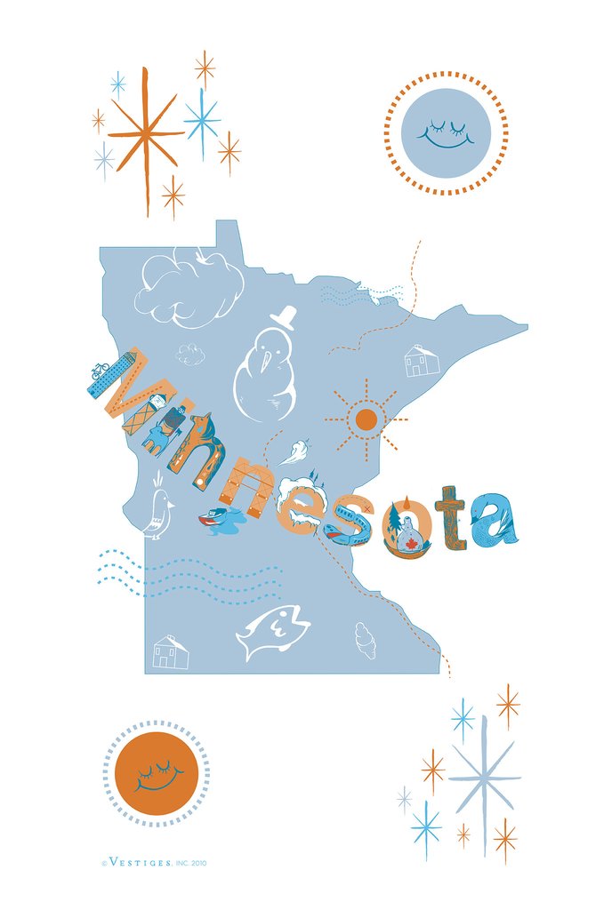 688x1024 Minnesota Icon Kitchen Towel Vestiges