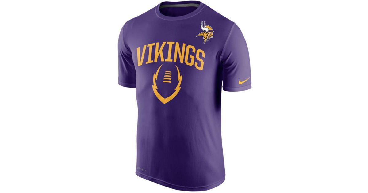 1200x630 Nike Men's Minnesota Vikings Legend Icon T Shirt In Purple For Men