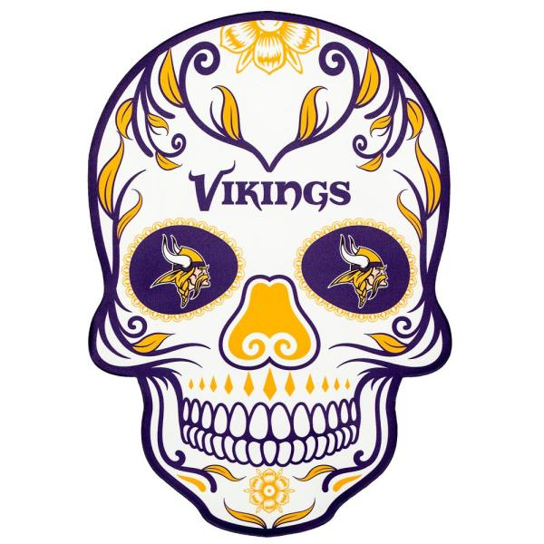 600x600 Applied Icon Nfl Minnesota Vikings Outdoor Skull Graphic Large