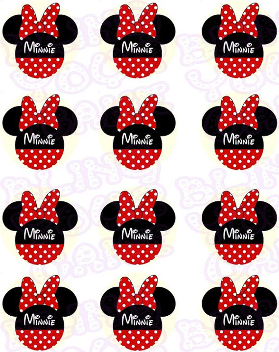 570x719 Personalized Disney Minnie Mouse Icon Silhouette Red Polka Dot Bow