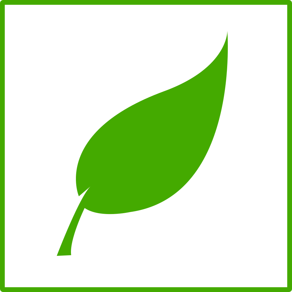 1000x1000 Free Eco Green Leaf Icon