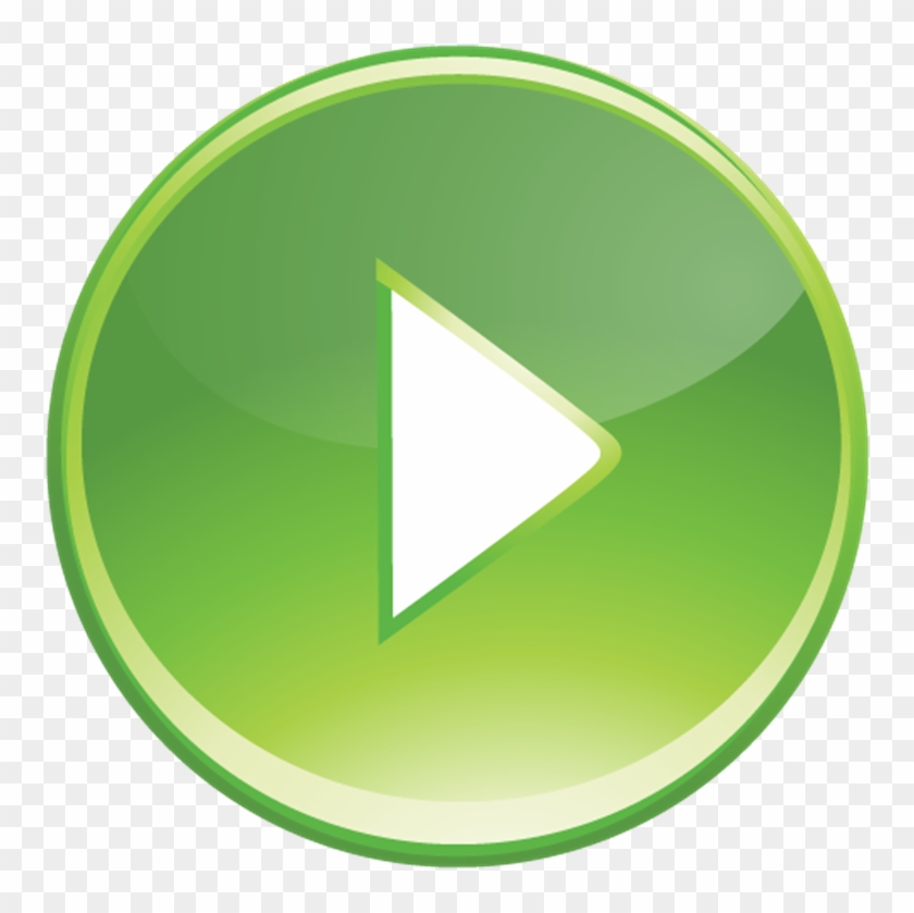 840x839 Green Play Button Png