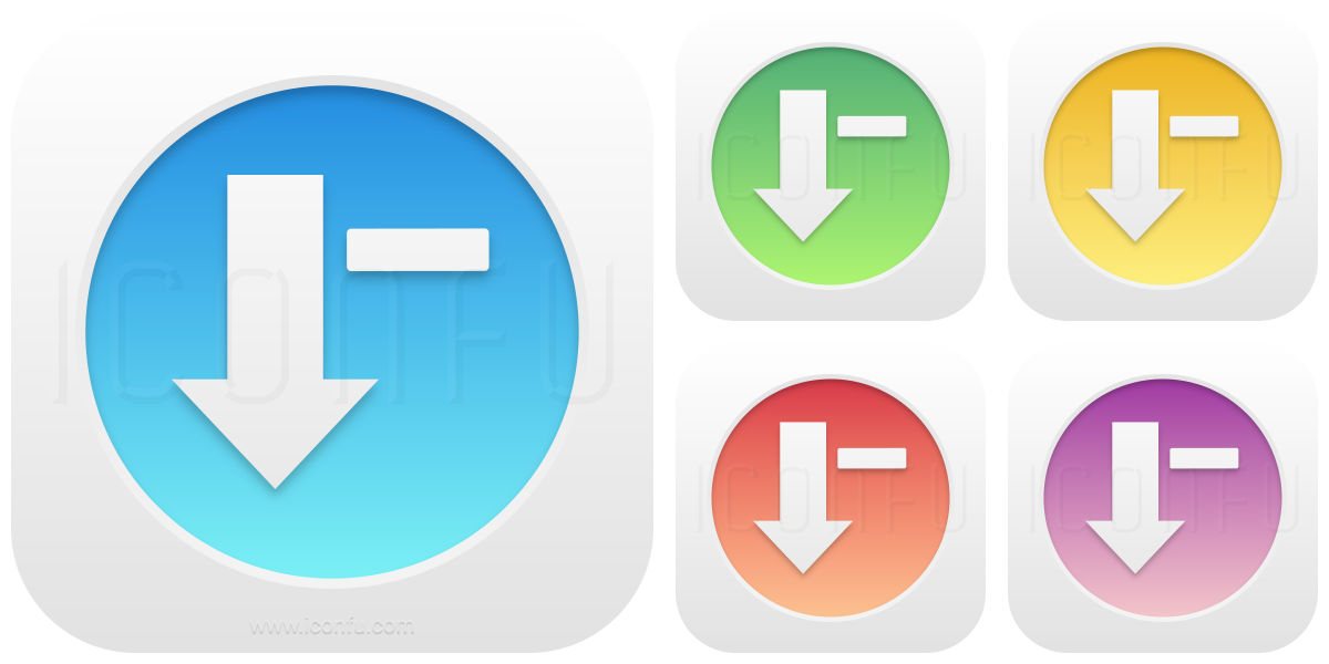 1200x600 Sort Down Minus Icon