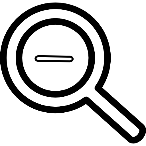 512x512 Zoom Minus Outlined Button Icons Free Download