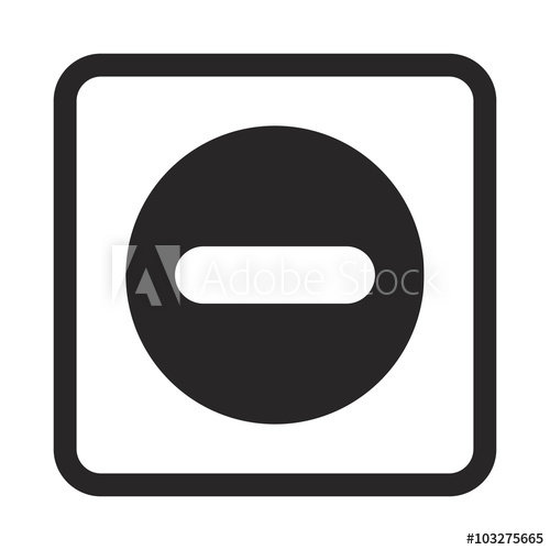 500x500 Minus Button Icon